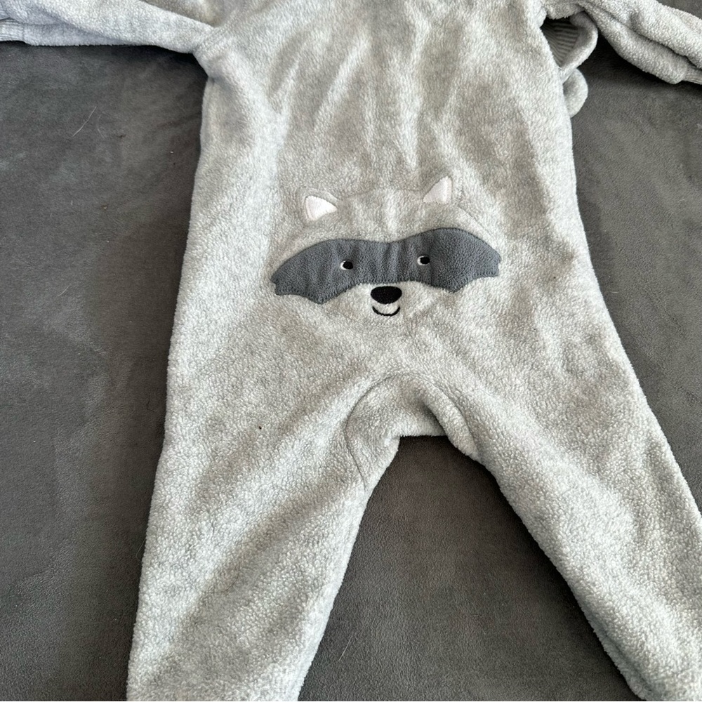 Carters Racoon Fleece Bunting - Picture 3 of 3
